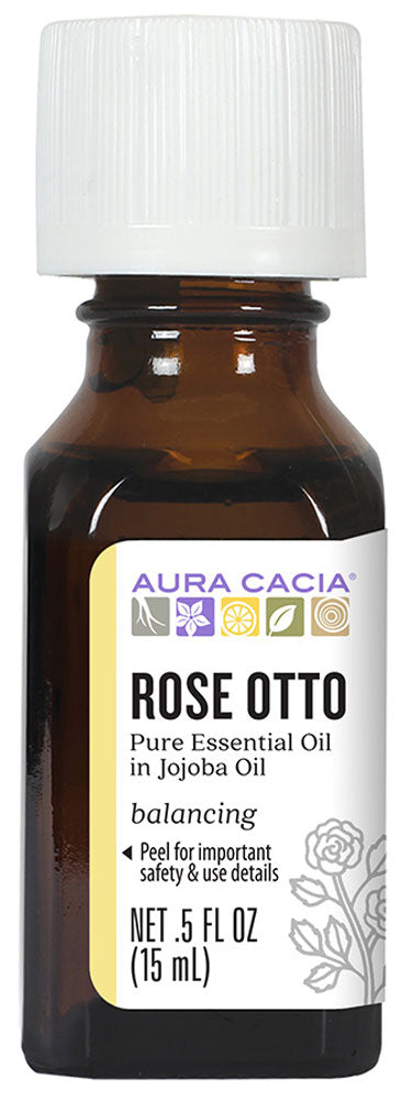 AURA CACIA Rose Otto in Jojoba Oil  (15 ml)