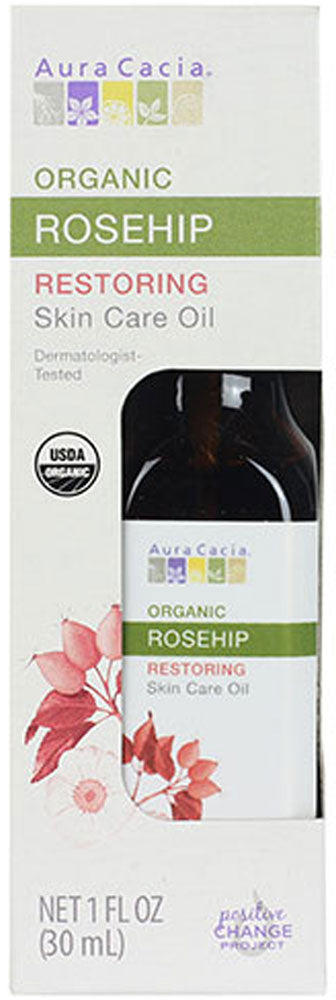 AURA CACIA Organic Rosehip Oil - Boxed  (30 ml)