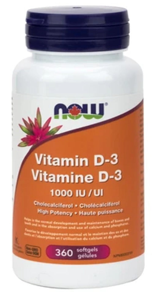 NOW Vitamin D3 (1000 iu - 360 sgels)