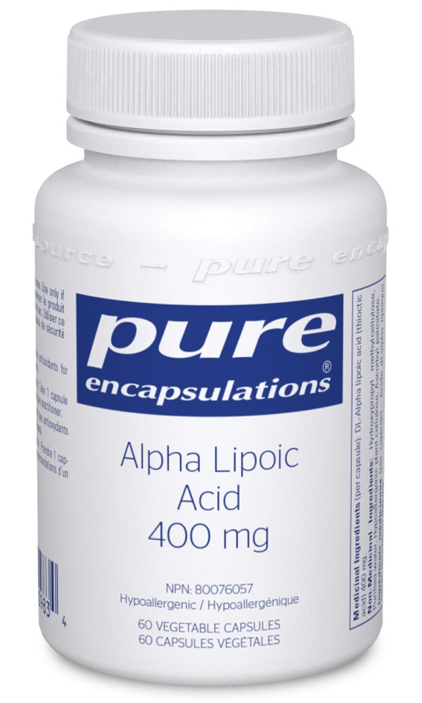 PURE ENCAPSULATIONS Alpha Lipoic Acid (400 mg - 60 veg caps)