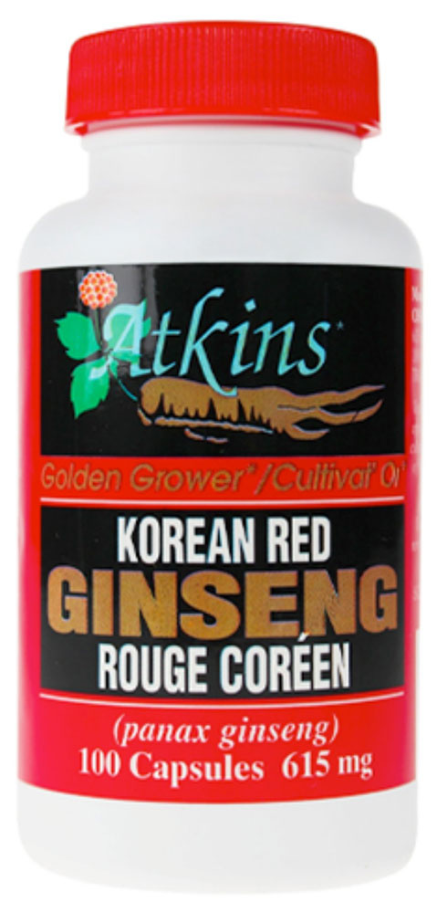 Atkins Ginseng 100% Korean Red Ginseng (100 caps)
