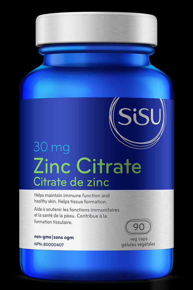 SISU Zinc Citrate 30mg (90 veg caps)