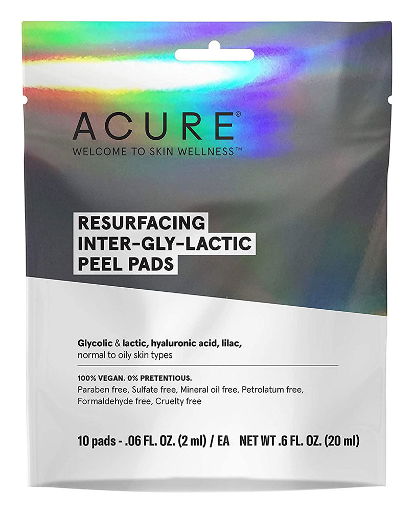 ACURE Resurf. Inter-gly-lactic Peel Pads (10 Count)