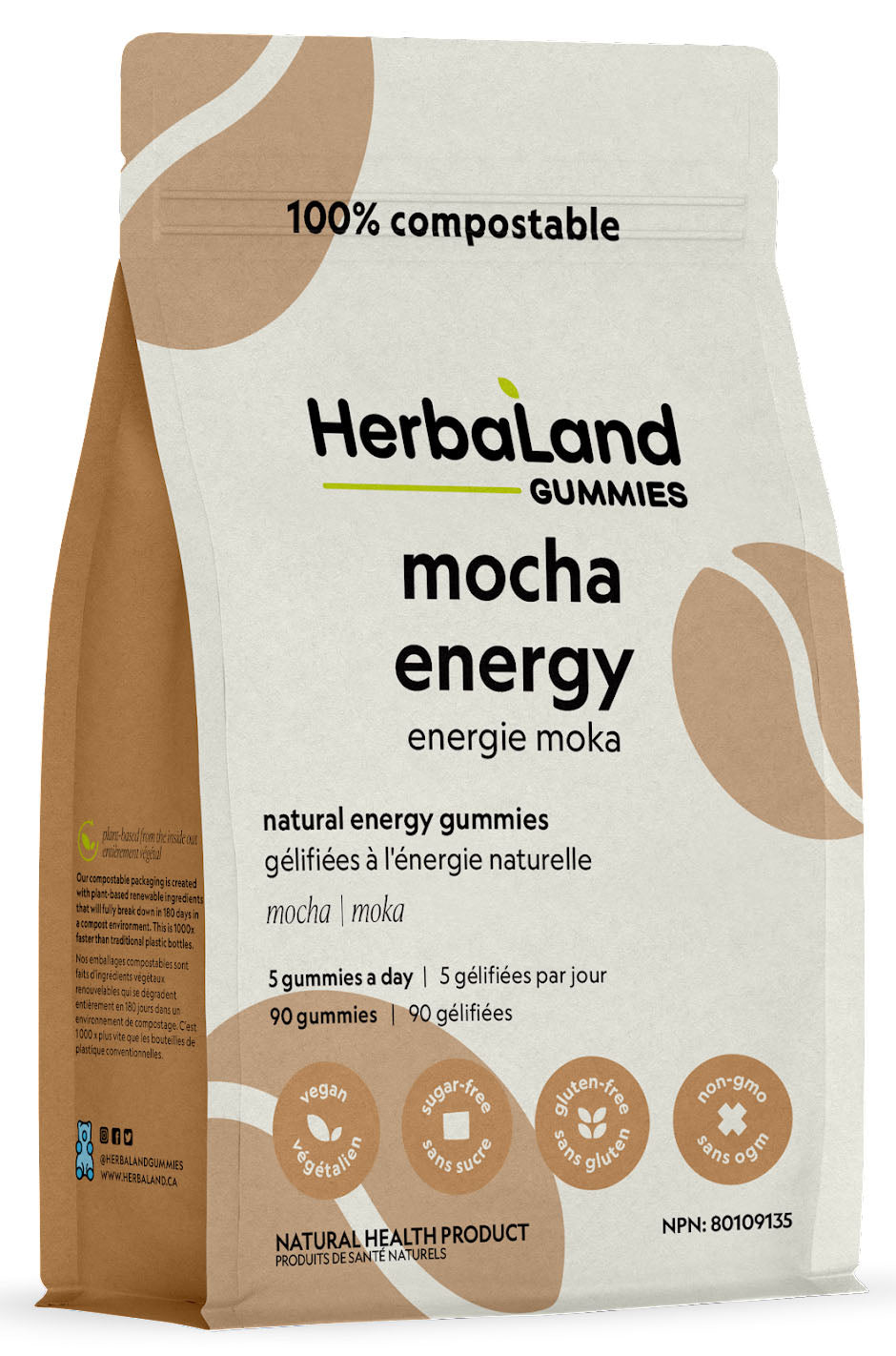 HERBALAND Mocha Energy (Mocha - 90 gummies)