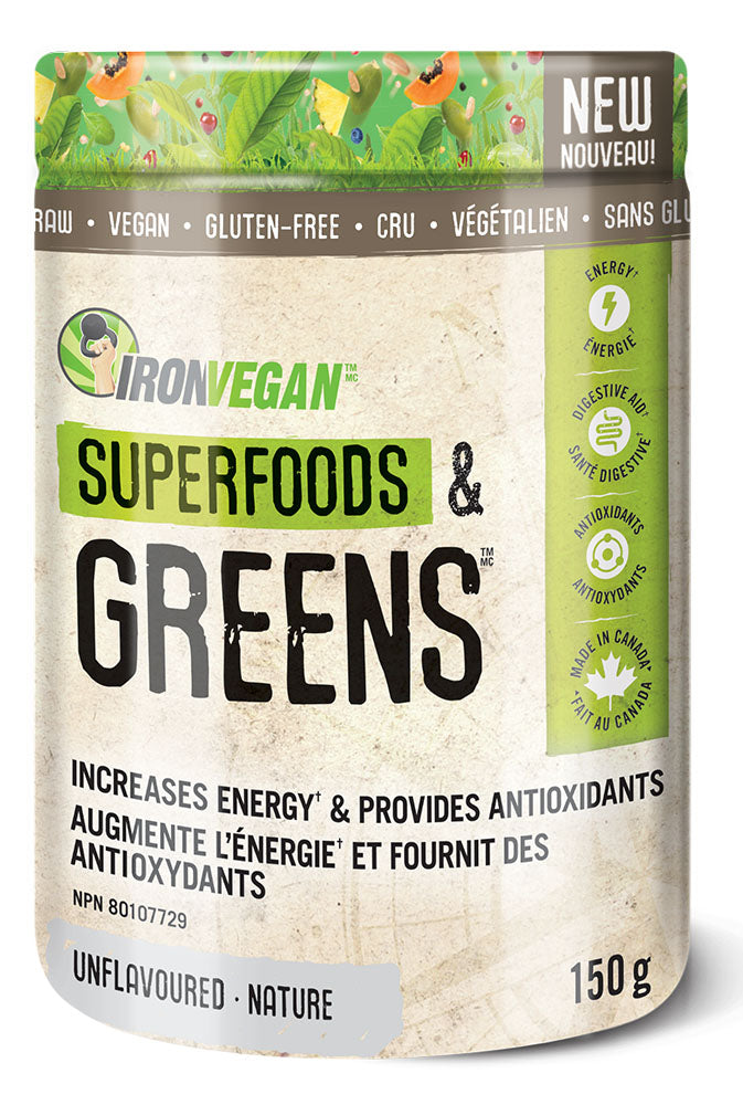 IRON VEGAN Superfoods & Greens (Unflavoured - 150 gr)