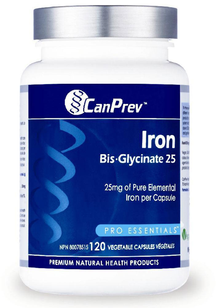 CANPREV Iron Bis-Glycinate 25 (120 caps)