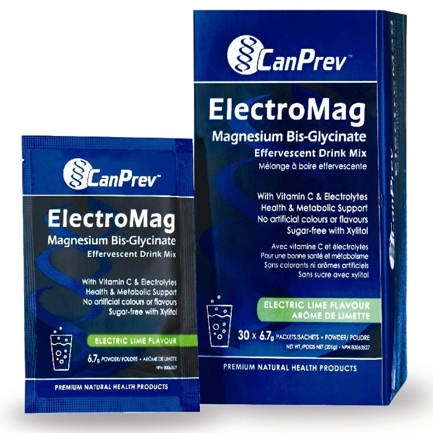 CANPREV ElectroMag™ Effervescent Drink (Electric Lime - 30 Packs)